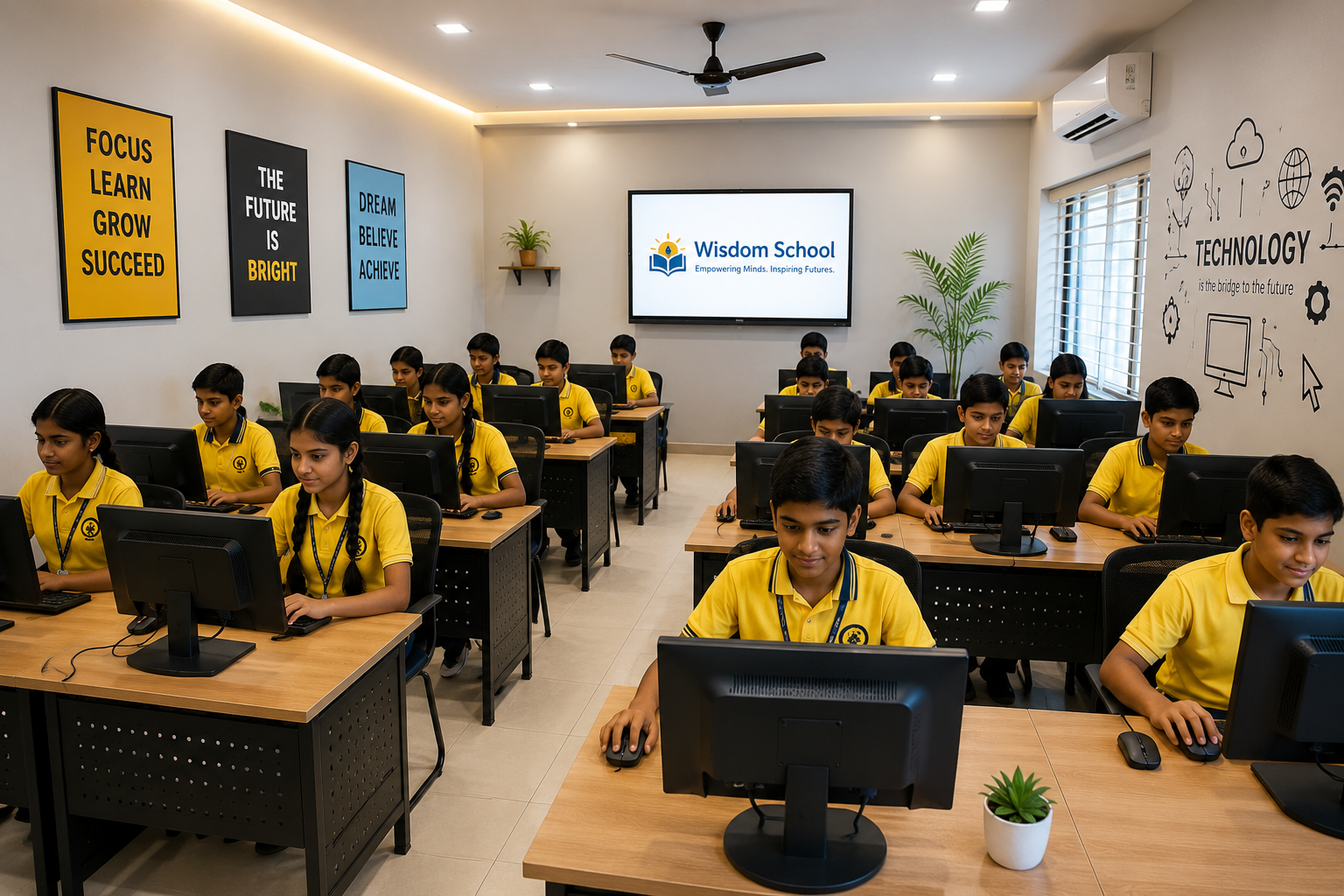 Students learning